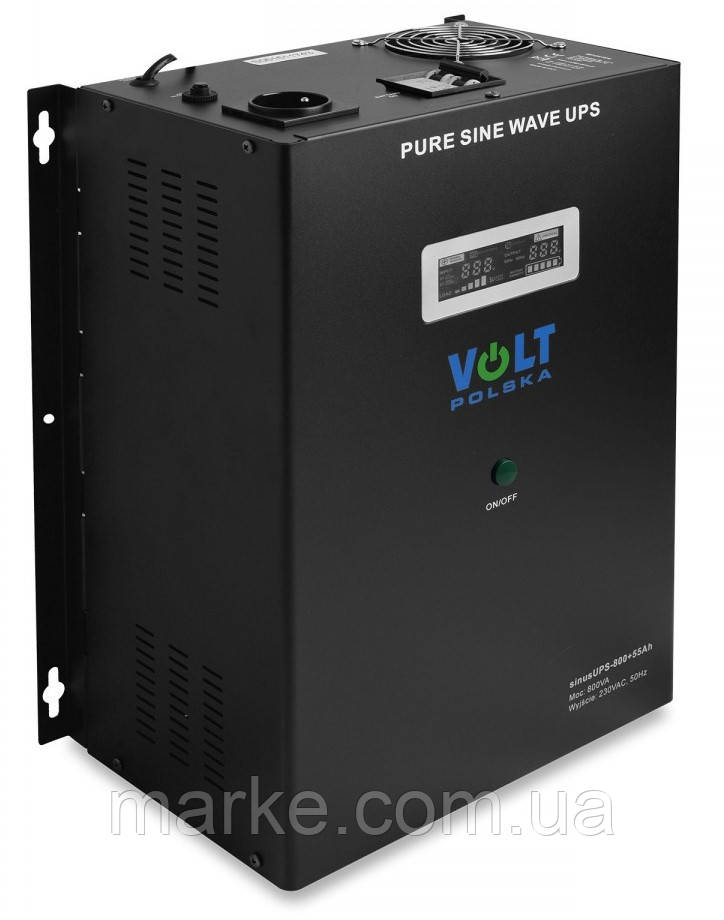 ДБЖ/Безперебійник VOLT SINUS UPS 800 500/800W + AKU 55Ah (3SR800WA55) (mrk)