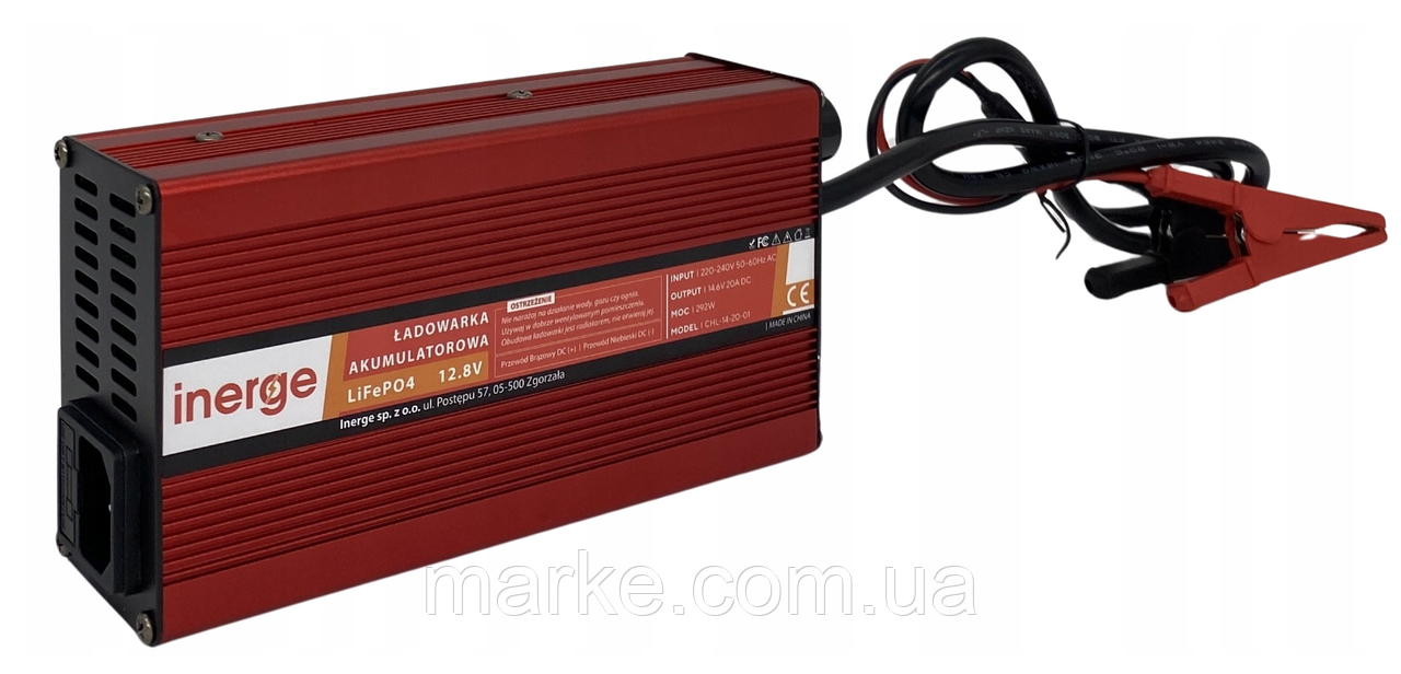 Зарядний пристрій INERGE LiFePO4 20A 12.8V (CHL-14-20-01) (mrk)
