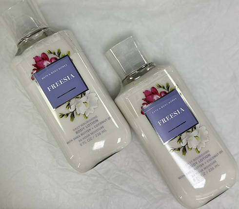 Парфумований лосьйон для тіла Bath and Body Works Freesia Body Lotion 236мл, фото 4