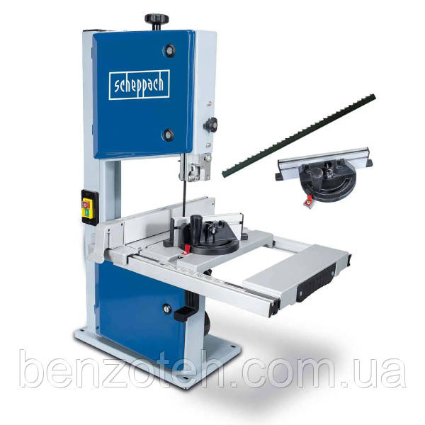 Пила стрічкова по дереву Scheppach HBS261 з пиляльним полотном 1790 х 13 мм та столом 300х300 мм., фото 1