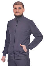 Кофта спортивна чоловіча Calvin Klein 24-0042-1 темно-сіра, фото 4