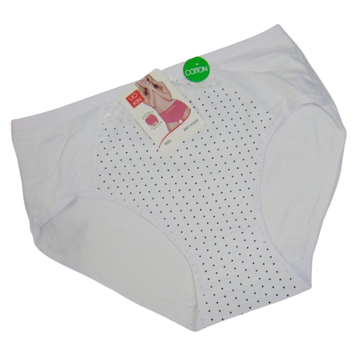 Труси жіночі горошок Uokin 3XL білі 2259