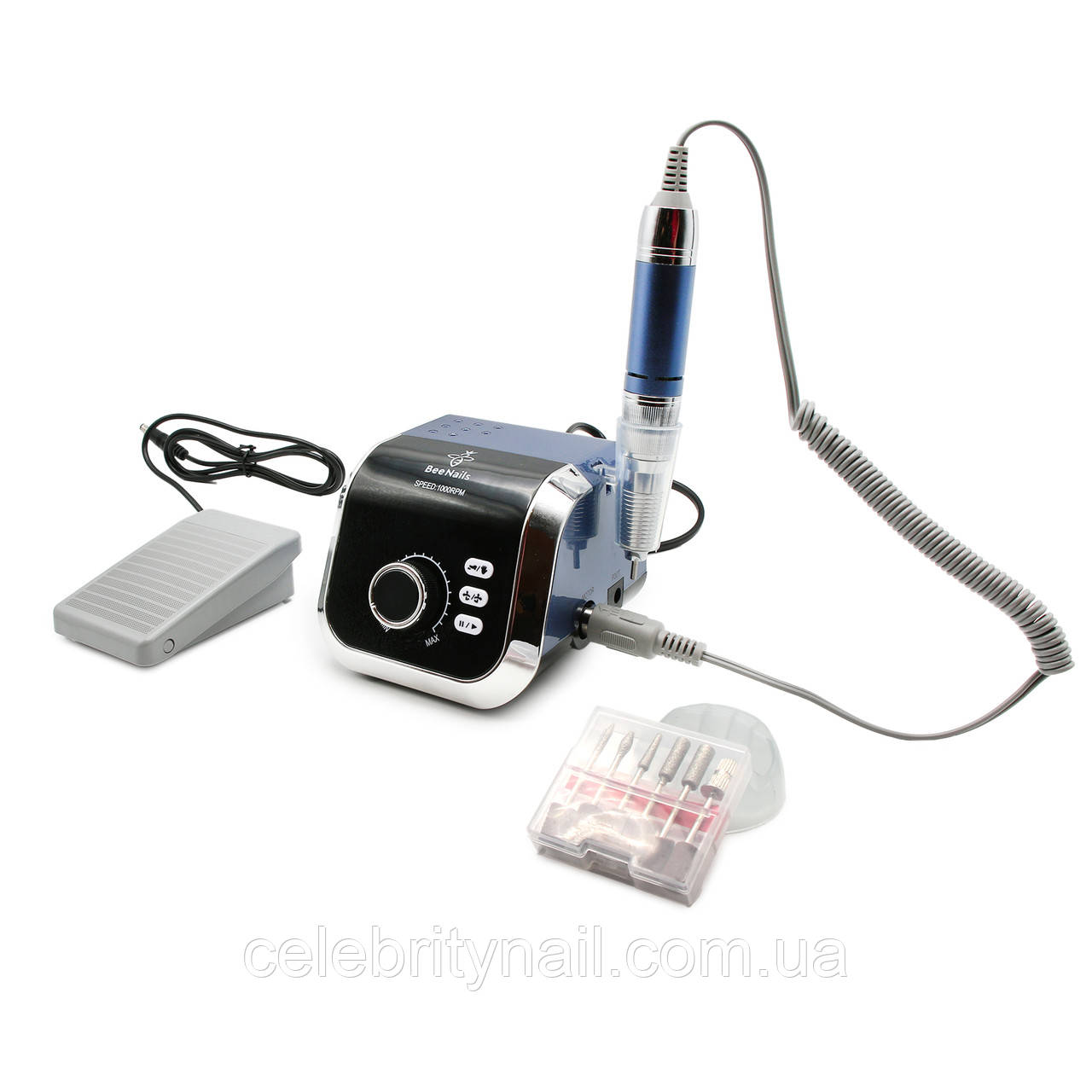 Фрезер для манікюру Beed Nails BSDQ-613 Blue, 65 Вт/45000 об.