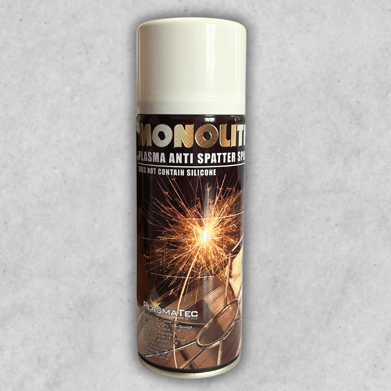 Спрей антипригарний для зварювання проти бризок металу MONOLITH 400 мл. Plasma Anti Spatter Spray