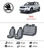 Авточохли Skoda Yeti 2013–2017 (Модельні чохли салону Шкода Єті), фото 6
