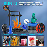 Пластик філамент для 3Д-друку SUNLU TPU  White (03650107Z), Reusable Spool, 1.75mm, 0.5kg, 190-230°C, Білий, фото 11