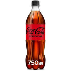 Напій Coca-Cola Zero Безалкогольний сильногазований Без цукру 750 мл 5449000221780 smart