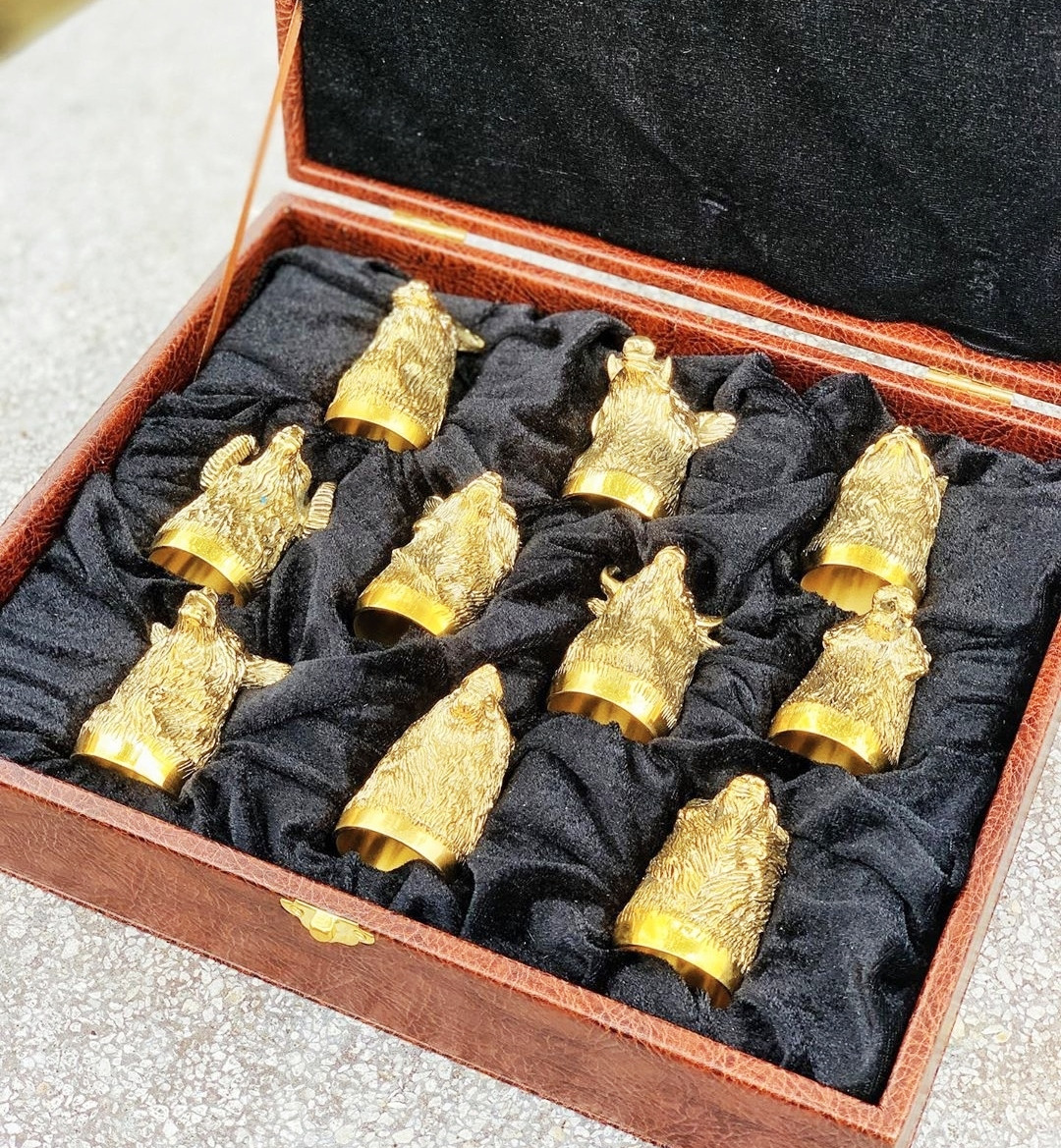 Подарунковий набір мисливських чарок "Трофеї" у кейсі, 10 шт