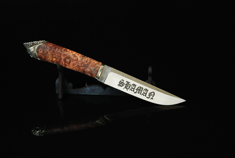 Мисливський ніж із гравіюванням "Індеець-2", N690