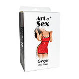 Сексуальне лаковане плаття на шнурівці для еротичних танців розмір L-2XL для романтичних зустрічей, фото 4