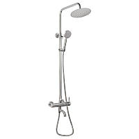 Душевая система универсальная Lidz Aria 1031 Nickel на три потребителя (с изливом) из нержавеющей стали