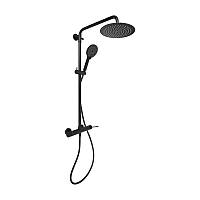 Душевая система для душа Qtap Scorpio на два потребителя QTSCO51105OGB Black Matt, Латунь