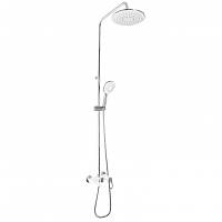 Душевая система универсальная Lidz Latwa 1030 LDLAT1030WHI45427 White на три потребителя (с изливом) из цинка