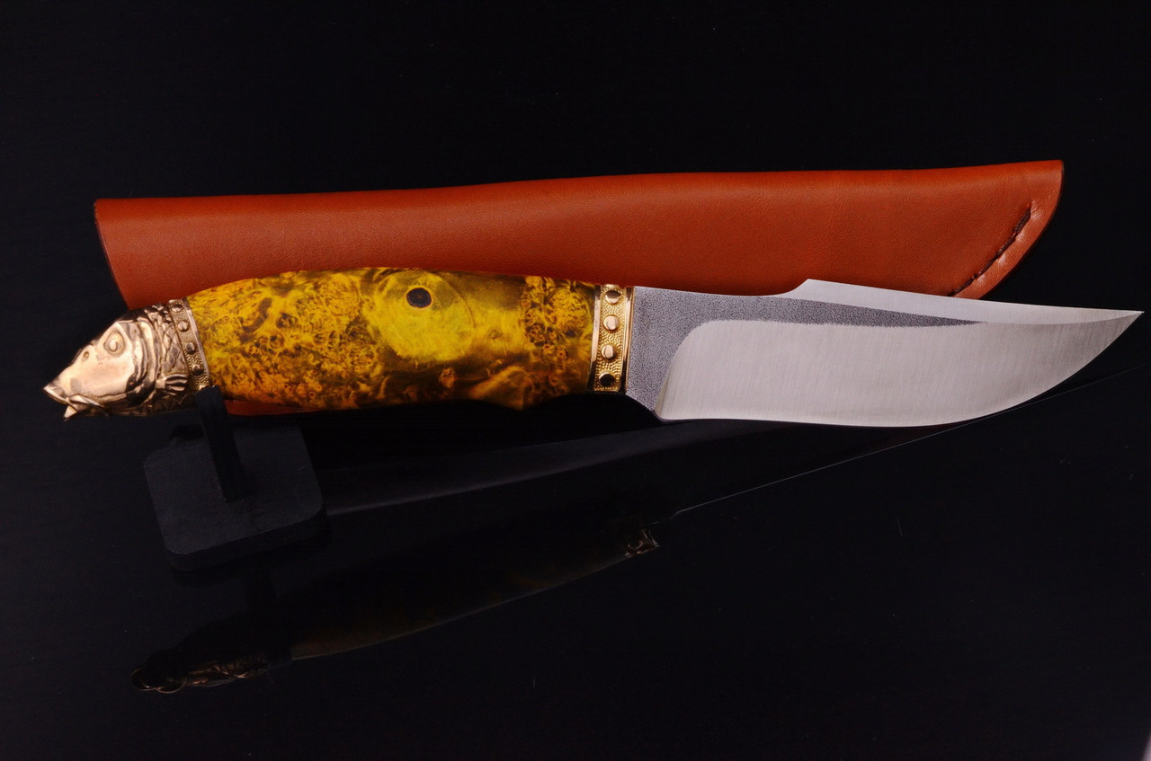 Рибальський ніж ручної роботи "Carpfish", N690