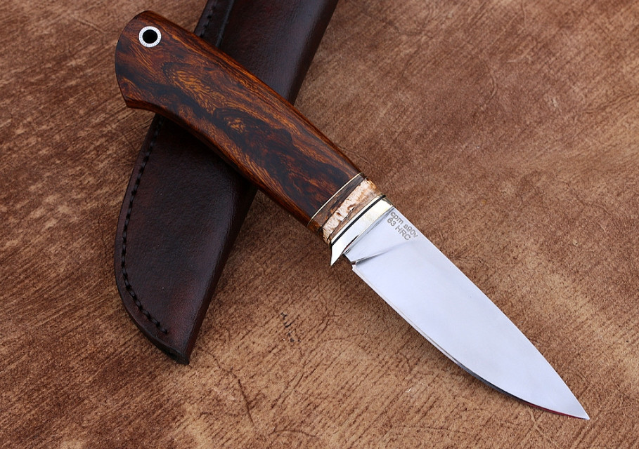 Ніж ручної роботи "Борзий малючок", сталь CPM S90V