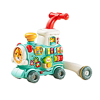 Ходунки-каталка толкатель 3в1 Паровозик (пар, подвижные детали, звуки)  6062