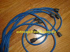 Провода запалення Зіл 130 силіконові сині, 9 штук, комплект ( ЧП Струм, Україна)