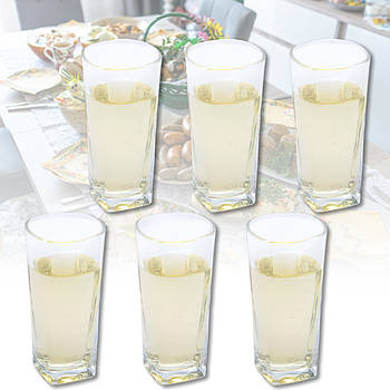 Скляна висока склянка на 200 мл JC-14010 Упаковка 6 шт.