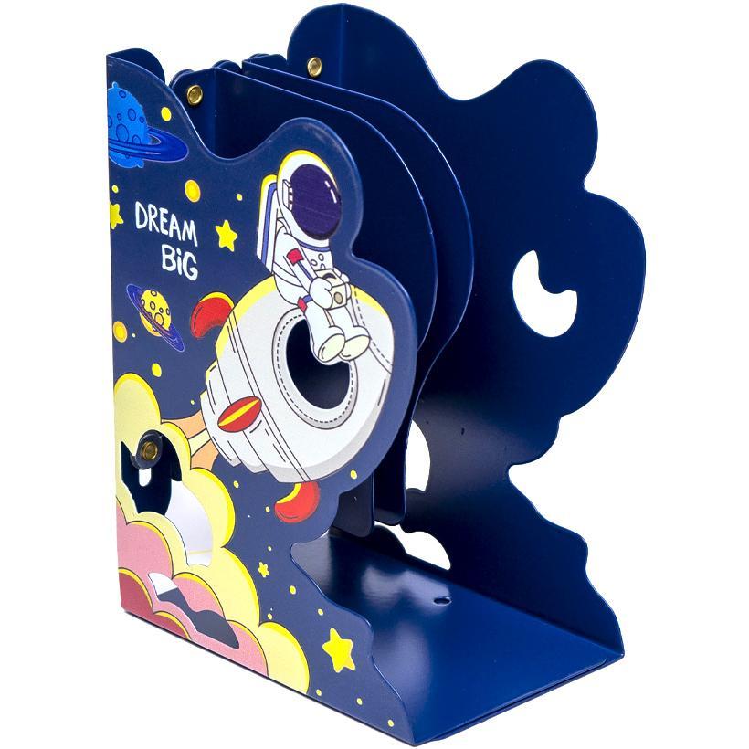 Підставка для книг на стіл «Ракета» металева розсувна до 50 см, фото 1