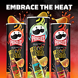 Чіпси Pringles Hot Ones Barbacoa 156г, фото 7