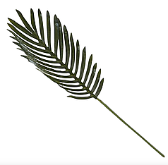 28 Штучний лист пальми - темно-зелений 62 см