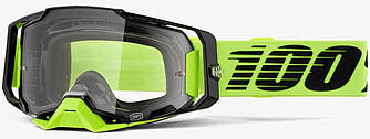 Окуляри 100% ARMEGA Goggle (Neon Yellow), Clear Lens