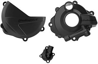 Комплект захисту Polisport Clutch & Ignition Cover - Honda (Black) (90957)