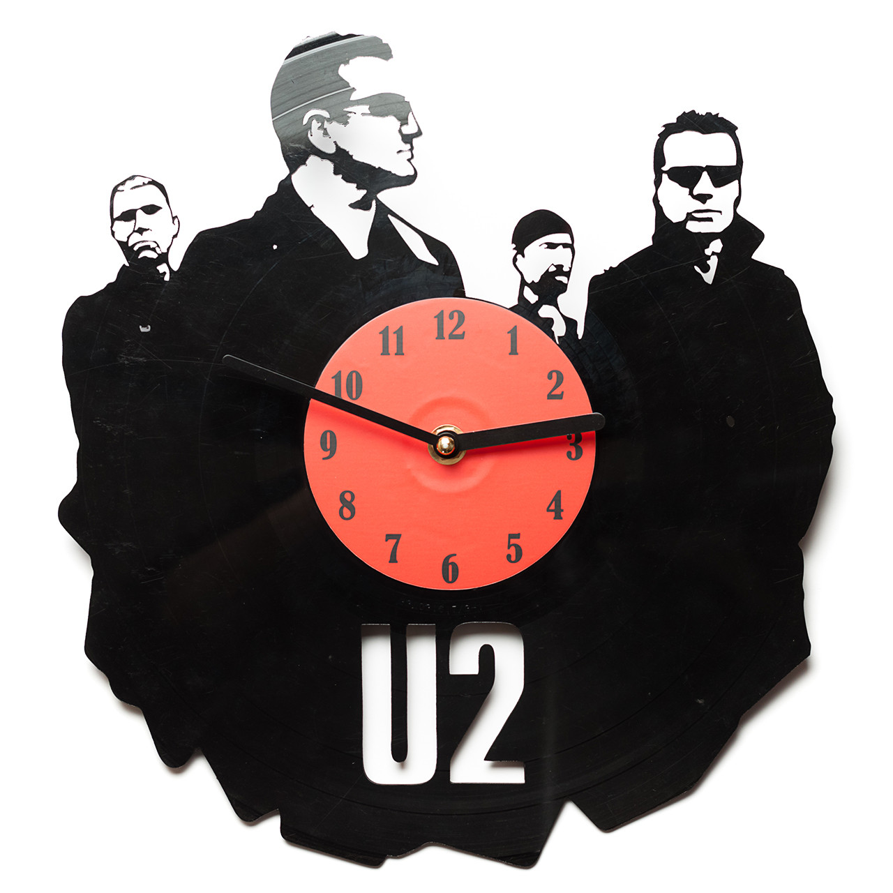 Годинник вінілові U2 оригінальний подарунок прикольний
