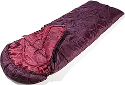 Спальний мішок ковдру з капюшоном Rocktrail бордовий 220х76 см