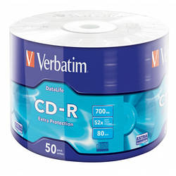 Диск CD Verbatim CD-R 700Mb 52x Wrap-box Extra 43787 smart