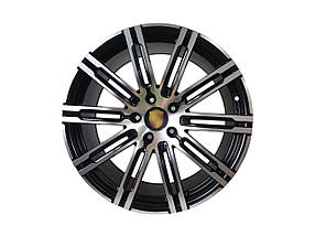 R21 Satin Black + Chrome ( одноширокі ) на Porsche Cayenne 958 2010-2014 року