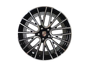 R21 Gloss Black + Chrome ( різноширокі ) на Porsche Cayenne 958 2010-2014 року