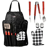 Барбекю-набір в чохлі Барбекю-набір фартух