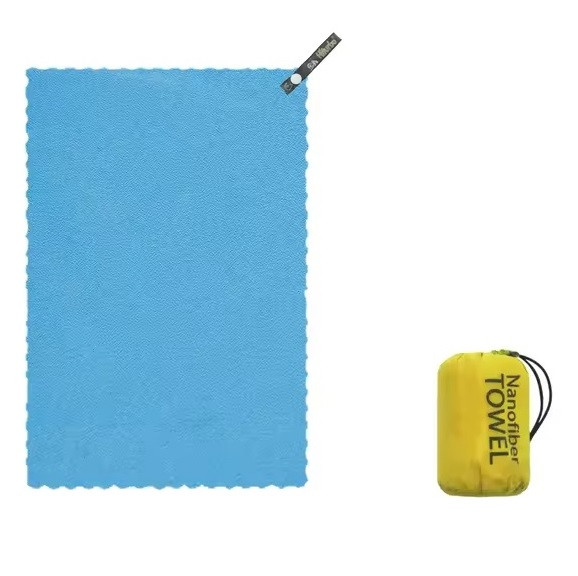 Туристичний рушник із мікрофібри для спорту HiTorbo Motao 120 х 80 см Синій, фото 1