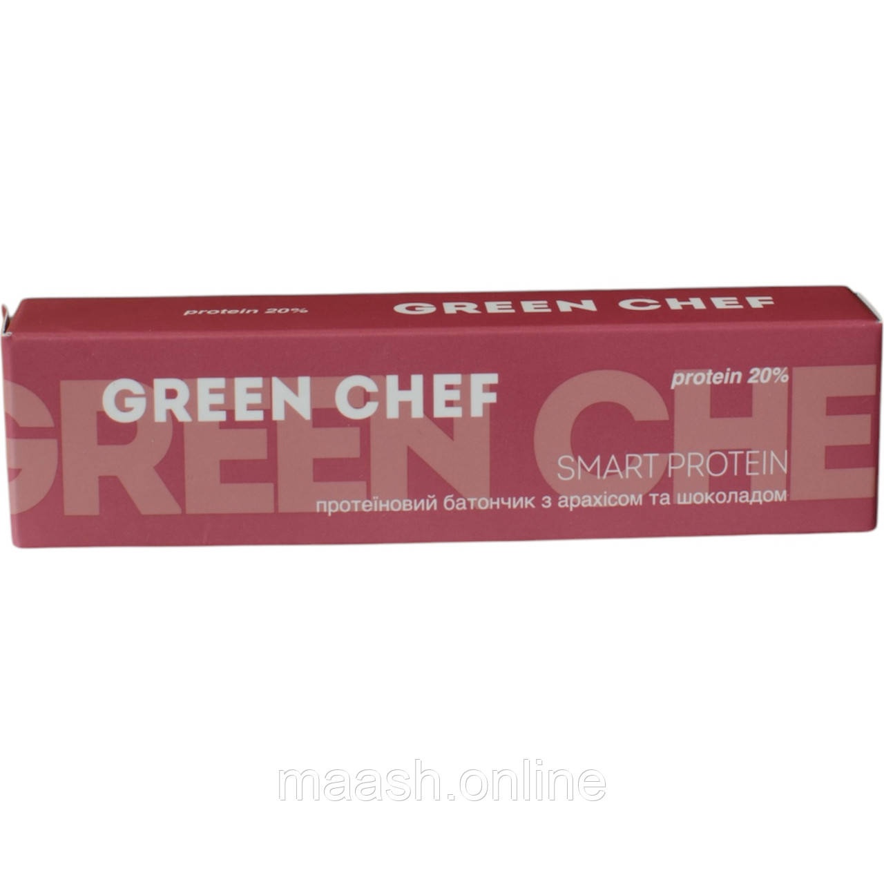 Протеїновий батончик SMART PROTEIN з арахісом та шоколадом Green Chef, 40г