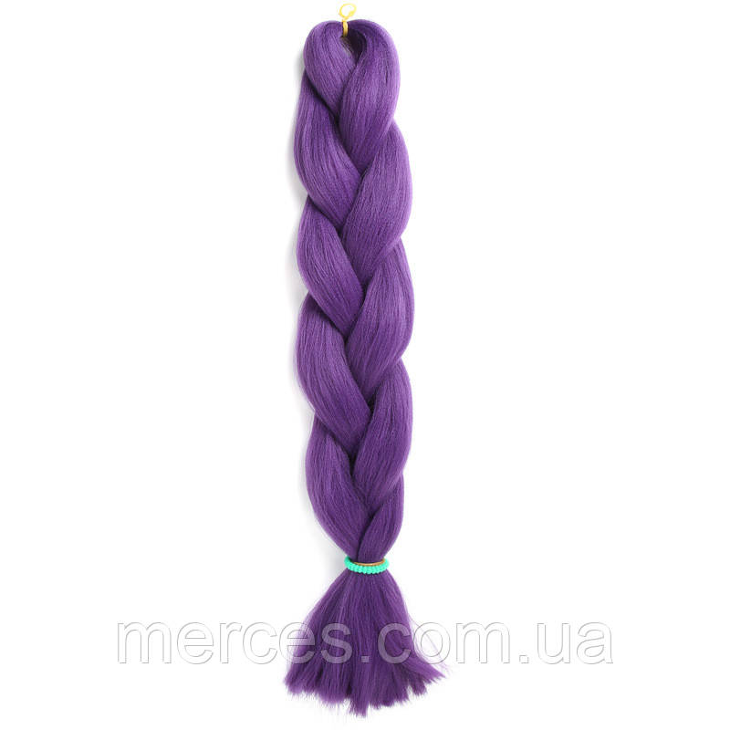Канекалон фіолетовий Purple 60см 100г термостійкий однотонний Jumbo коса для плетіння афро кіски дред брейдів