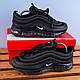 Мужские Кроссовки Nike Air Max 97 черные со светлым лого - фото 2 - id-p2586425254