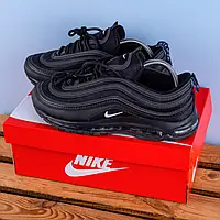 Кроссовки Nike Air Max 97 черные с белым лого