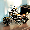 Чоппер мотоцикл сувенір, фігурка мотоцикла виготовлена вручну із дрібних елементів, фото 5