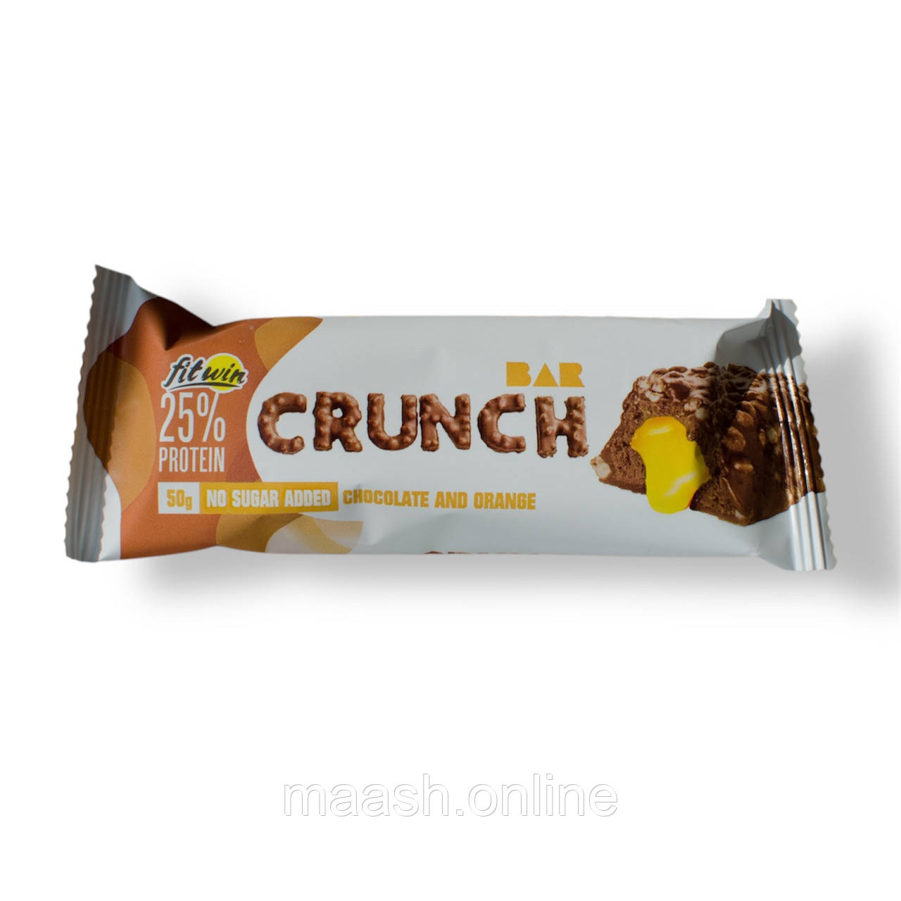 Протеїновий Батончик Crunch Chocolate Orange Шоколад Апельсин FitWin, 50g