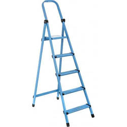 Драбина Work's стрем'янка металева 405 5 сх., синя 63272 smart