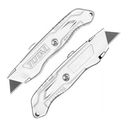 Ніж монтажний Total THT511615 висувне лезо 61x19мм. THT511615 smart, фото 1