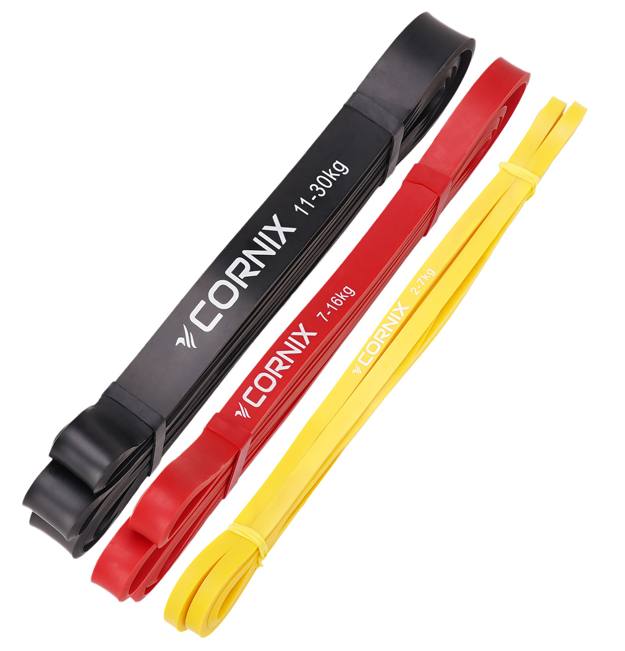 Еспандер-петля Cornix Power Band 2-30 кг (резина для фітнесу та спорту) набір 3 шт XR-0090
