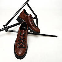 Туфлі жіночі шкіряні коричневого кольору “Style Shoes”, фото 3