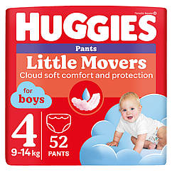 Підгузки-трусики дитячі Huggies Pant Boy розмір 4 (9-14кг) Mega 52 шт