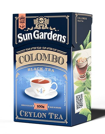 Чай чорний і зелений Sun Gardens  Shadow Garden+YH Colombo крупнолистовий 100г (Colombo Mix)