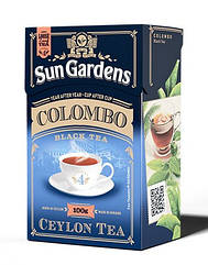 Чай чорний і зелений Sun Gardens  Shadow Garden+YH Colombo крупнолистовий 100г (Colombo Mix)