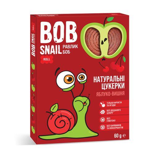 Цукерки натуральні Яблуко-Вишня Bob Snail Равлик Боб, 60 г