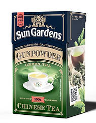 Чай зелений Sun Gardens  Old Green Garden Gunpowder крупнолистовий 100г, (Сан Гарденс)