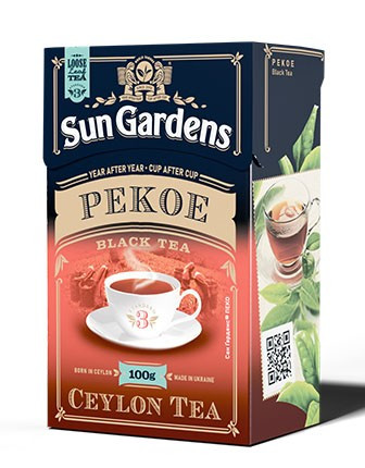 Чай чорний Sun Gardens  Sunshine Garden Pekoe 100г, (Сан Гарденс)